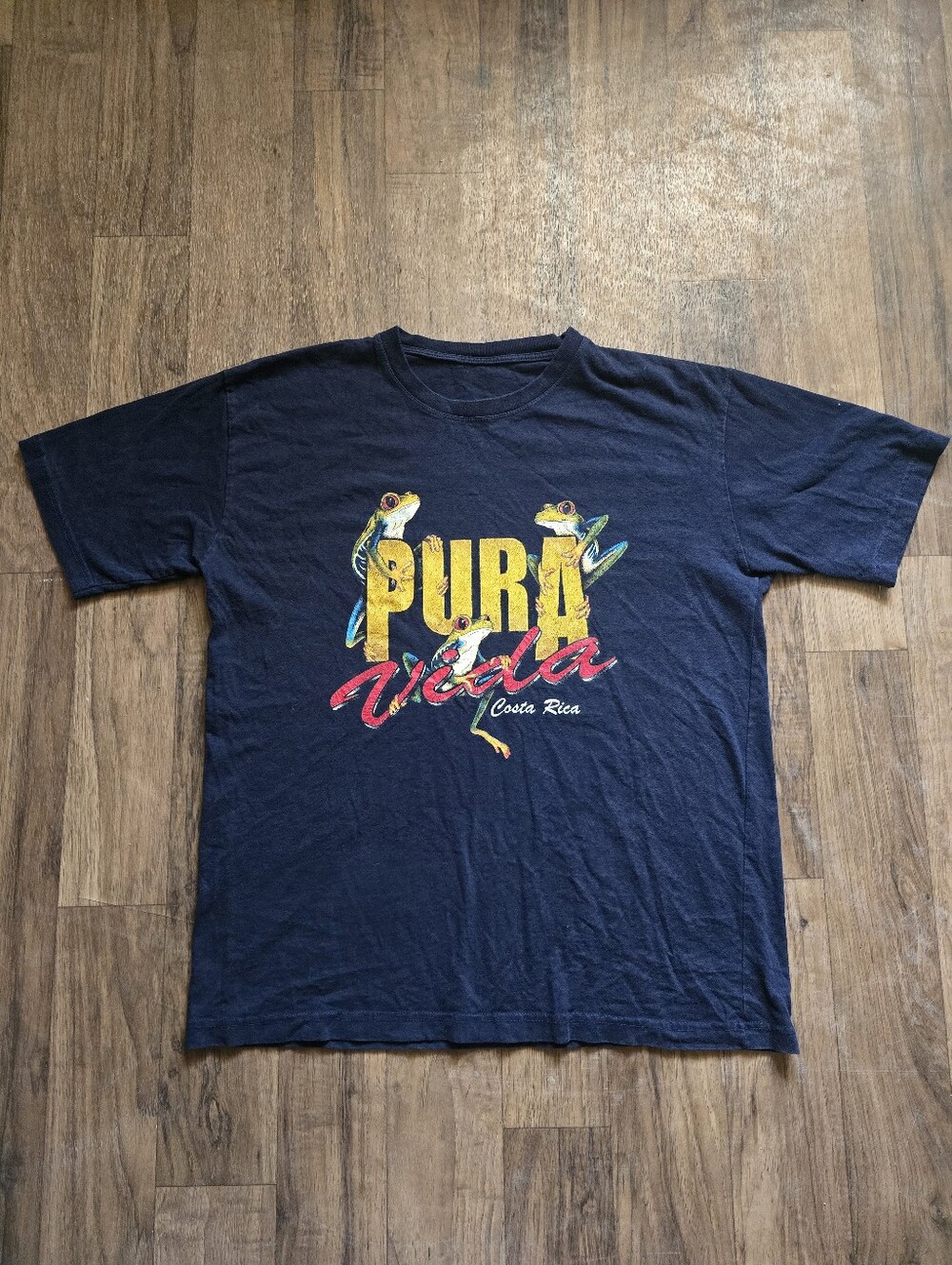 Vintage Pura Vida Costa Rica Frog T-Shirt Sz M